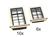 Igra Model 120004 00 - TT - Fenster klein - weiß (16 Stück)